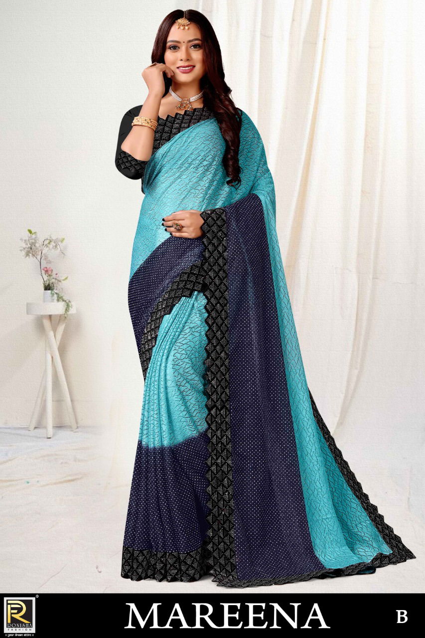 Ronisha Mareena Festive Wear Wholesale Designer Saree Catalog
